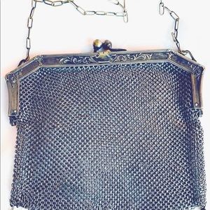 1900s Chain Mail bag in German Silver